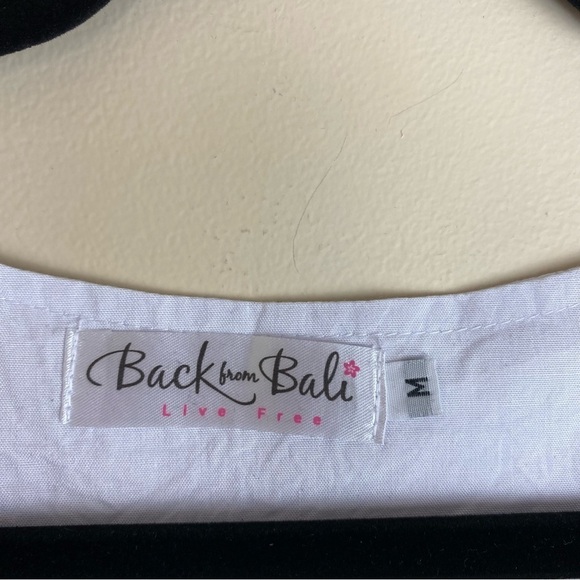 Handmade bali embroidered tunic top medium NWOT - Picture 3 of 6